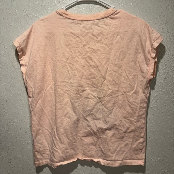 Anthropologie Aperol Spritz Embroidered Graphic Tee | Medium - Picture 4 of 8